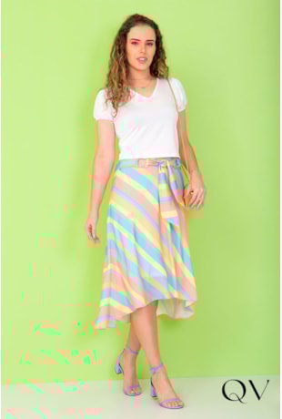 CAMISA CROPPED MALHA FRIA PÉROLAS OFF WHITE - PURO SHARMY