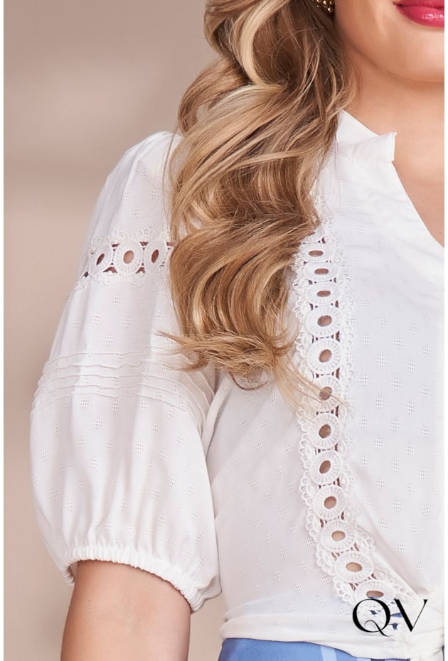 CAMISA CROPPED VISCOSE OFF WHITE - FASCÍNIUS CAMISA CROPPED VISCOSE OFF WHITE - FASCÍNIUS