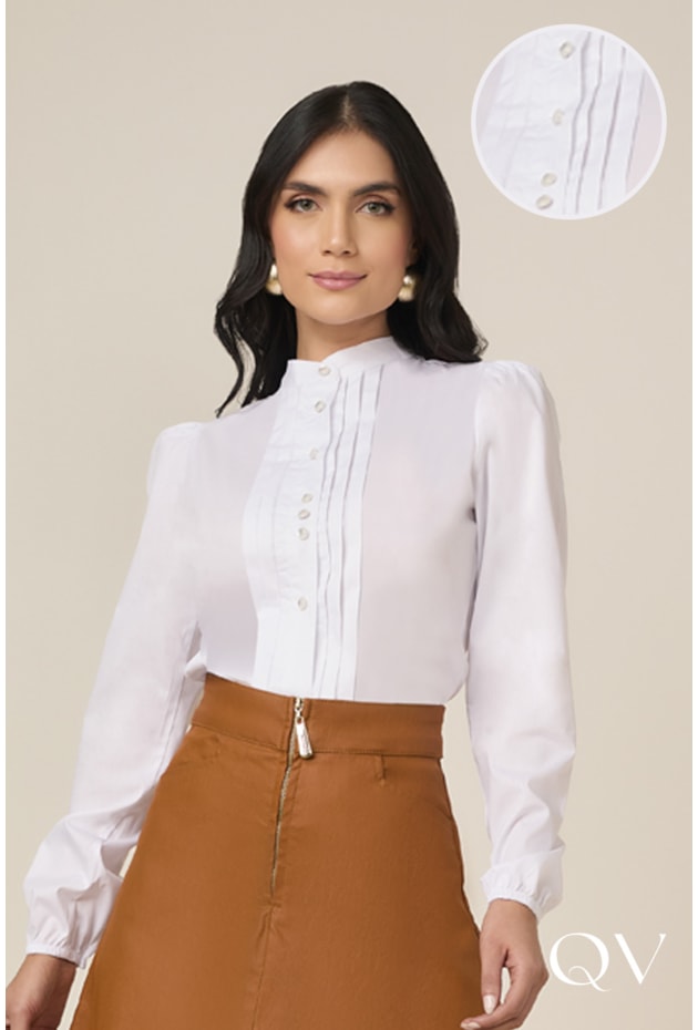 CAMISA EM TRICOLINE COM TOMAS BRANCO - TITANIUM JEANS