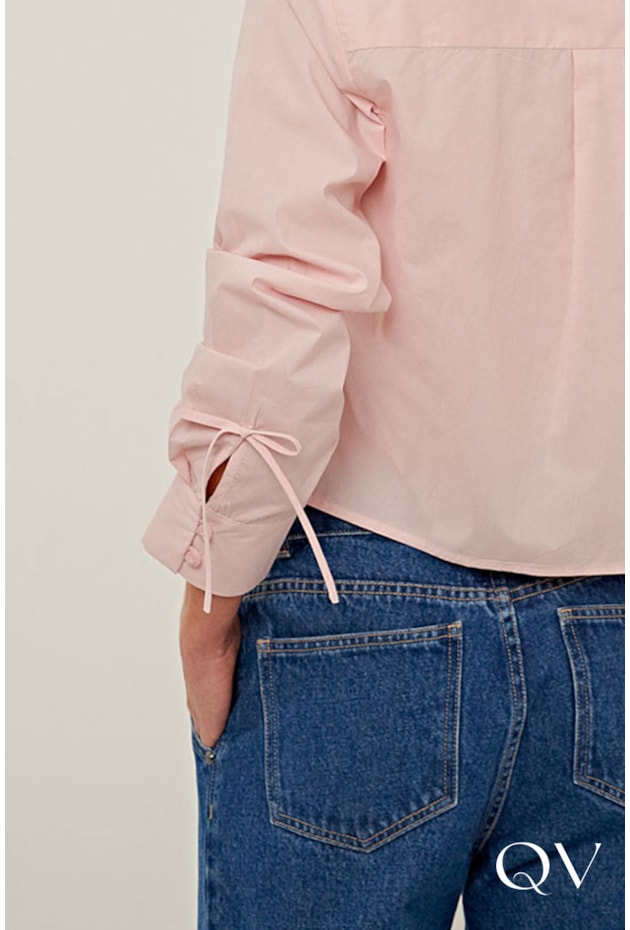 CAMISA EM TRICOLINE PALETIZADA ROSA - LINDA DE MORRER
