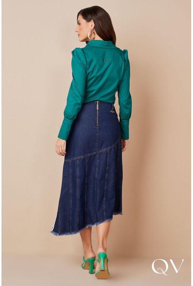 CAMISA EM TRICOLINE VERDE - TITANIUM JEANS CAMISA EM TRICOLINE VERDE - TITANIUM JEANS