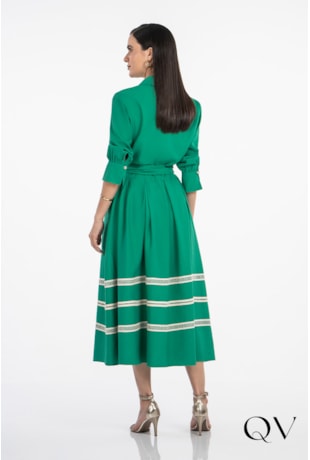 CAMISA EM VISCOSE VERDE - VIA TOLENTINO CAMISA EM VISCOSE VERDE - VIA TOLENTINO