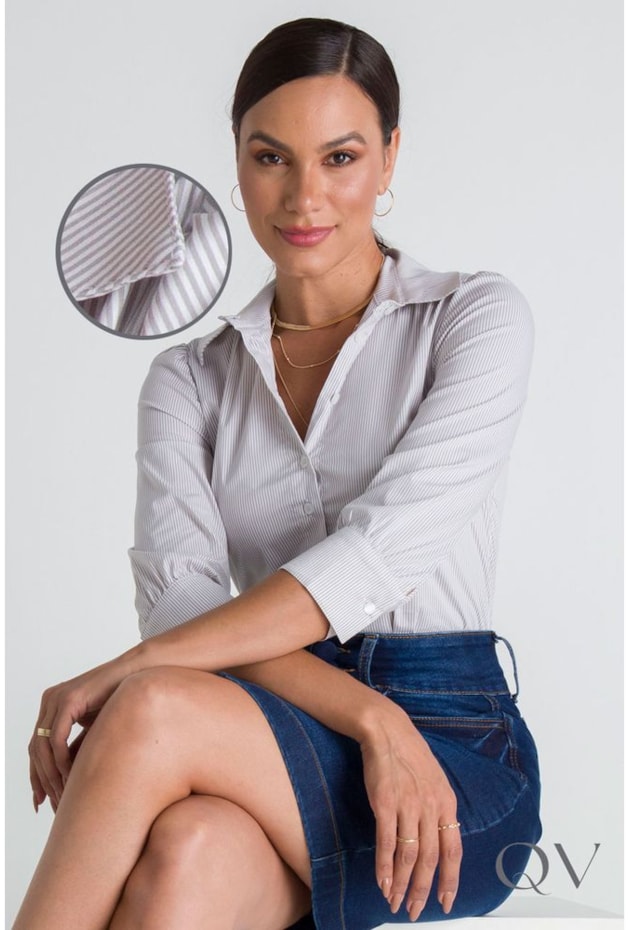 CAMISA GOLA TRADICIONAL CINZA - LEKAZIS CAMISA GOLA TRADICIONAL CINZA - LEKAZIS