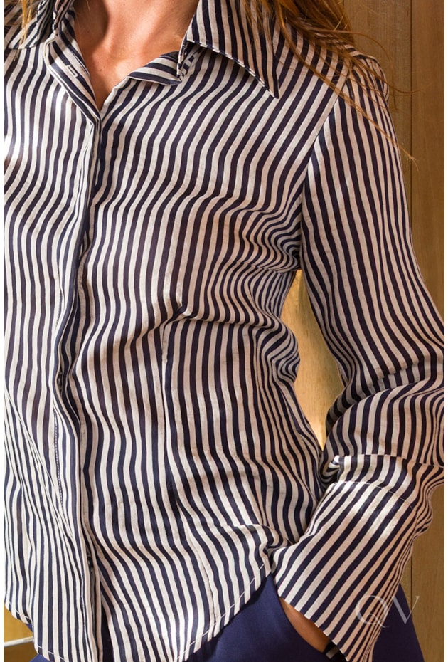 CAMISA LISTRADA EM LIOCEL MARINHO - TLIC RIO