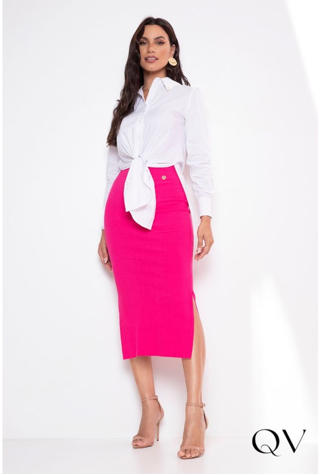 CAMISA MAXI COM BOTÕES BRANCA - LEKAZIS CAMISA MAXI COM BOTÕES BRANCA - LEKAZIS