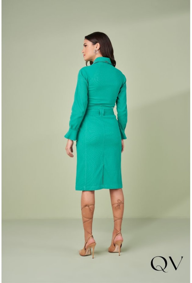 CAMISA SARJA PUNHO FRANZIDO VERDE - TITANIUM JEANS CAMISA SARJA PUNHO FRANZIDO VERDE - TITANIUM JEANS