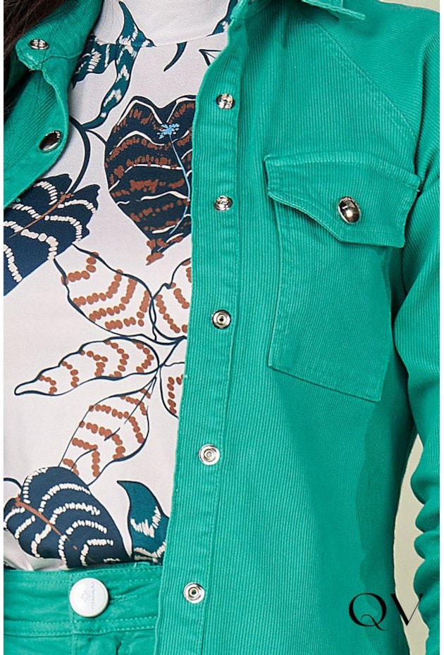 CAMISA SARJA PUNHO FRANZIDO VERDE - TITANIUM JEANS CAMISA SARJA PUNHO FRANZIDO VERDE - TITANIUM JEANS