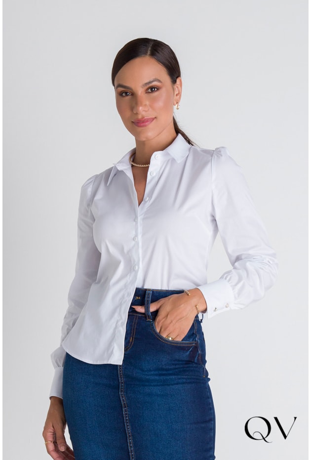 CAMISA TRADICIONAL BRANCO - LEKAZIS CAMISA TRADICIONAL BRANCO - LEKAZIS