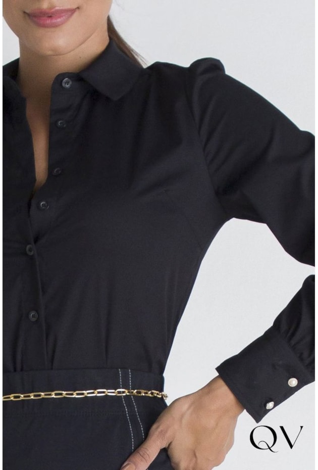 CAMISA TRADICIONAL PRETO - LEKAZIS CAMISA TRADICIONAL PRETO - LEKAZIS