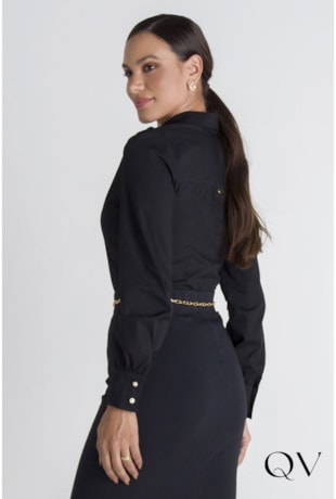 CAMISA TRADICIONAL PRETO - LEKAZIS