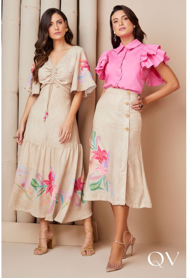 CAMISA TRICOLINE COM BABADOS ROSA - TITANIUM JEANS CAMISA TRICOLINE COM BABADOS ROSA - TITANIUM JEANS