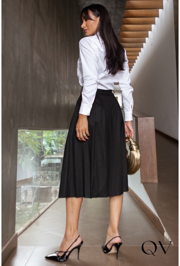 CAMISA TRICOLINE COM PREGAS OFF - JANY PIM