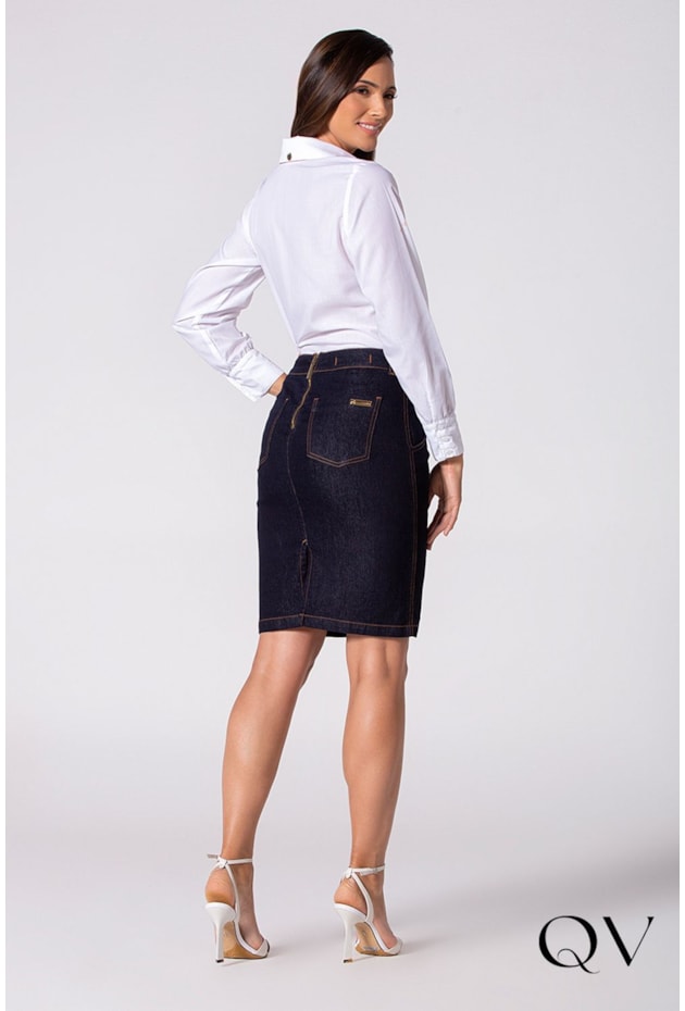 CAMISA TRICOLINE COM RECORTES BRANCO - LAURA ROSA CAMISA TRICOLINE COM RECORTES BRANCO - LAURA ROSA