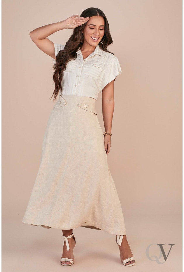 CAMISA VISCOLINHO MANGA JAPONESA E AMARRAÇÃO FRONTAL - TITANIUM JEANS CAMISA VISCOLINHO MANGA JAPONESA E AMARRAÇÃO FRONTAL - TITANIUM JEANS