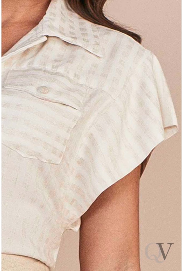 CAMISA VISCOLINHO MANGA JAPONESA E AMARRAÇÃO FRONTAL - TITANIUM JEANS CAMISA VISCOLINHO MANGA JAPONESA E AMARRAÇÃO FRONTAL - TITANIUM JEANS