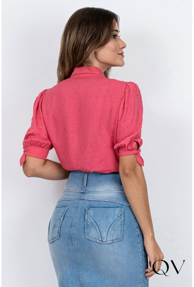 CAMISA VISCOSE PIPOQUINHA GOIABA - VIA TOLENTINO CAMISA VISCOSE PIPOQUINHA GOIABA - VIA TOLENTINO