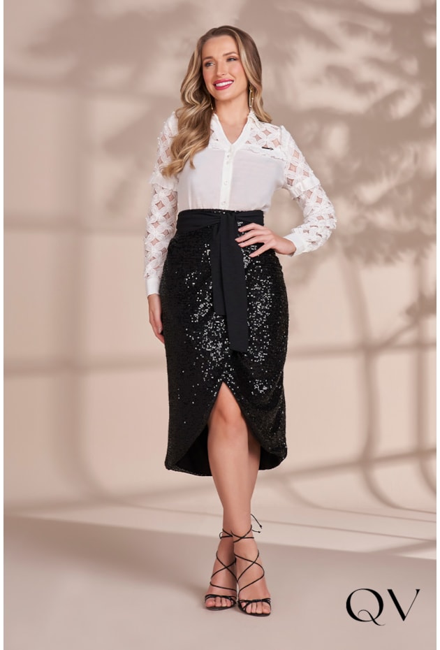 CAMISA VISCOSE RENDA VAZADA OFF WHITE - FASCÍNIUS CAMISA VISCOSE RENDA VAZADA OFF WHITE - FASCÍNIUS