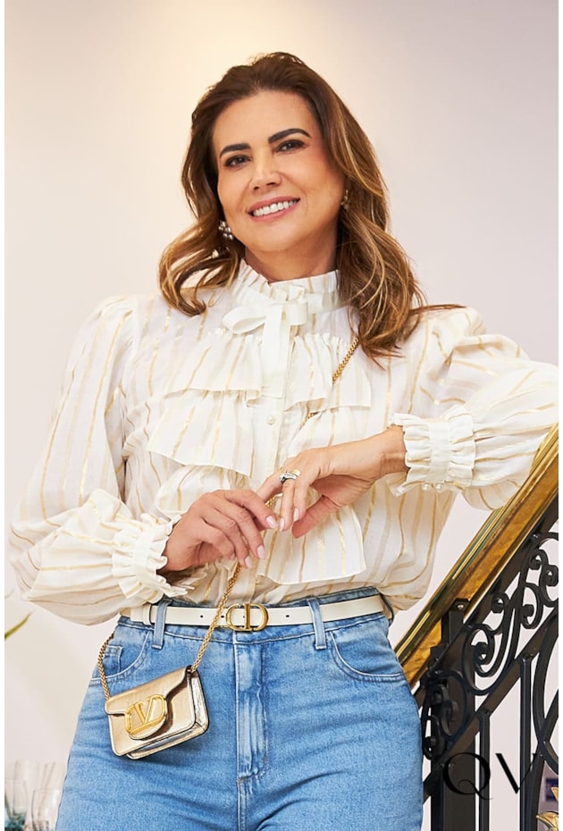 CAMISA VOIL FOIL COM BABADOS OFF - LUZIA FAZZOLLI CAMISA VOIL FOIL COM BABADOS OFF - LUZIA FAZZOLLI