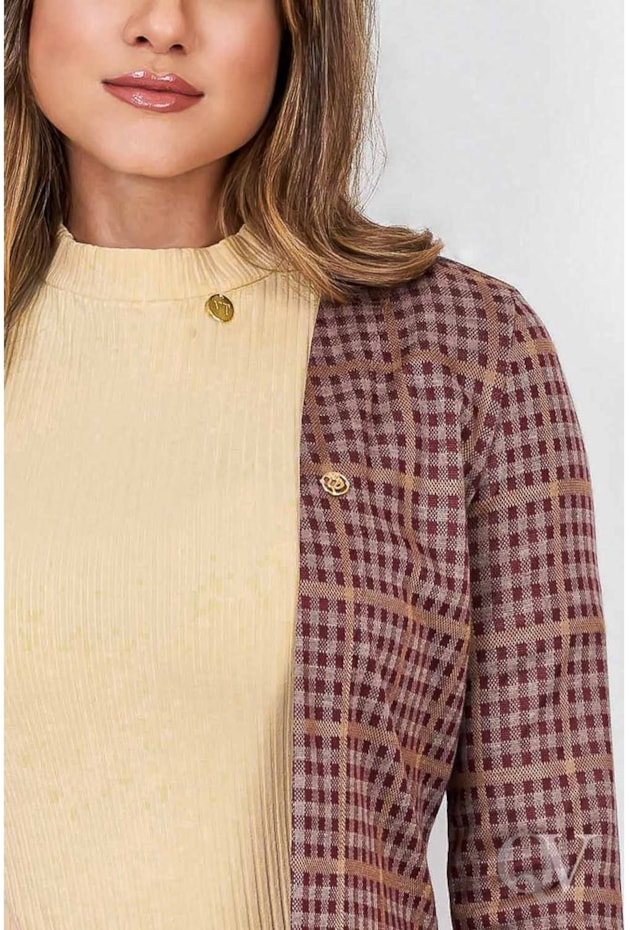 CARDIGAN VISCOSE FENDAS LATERAIS MARROM - VIA TOLENTINO CARDIGAN VISCOSE FENDAS LATERAIS MARROM - VIA TOLENTINO