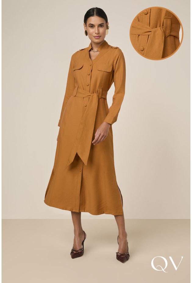 CHEMISE EM ALFAIATARIA DE VISCOSE GUARANÁ - TITANIUM JEANS CHEMISE EM ALFAIATARIA DE VISCOSE GUARANÁ - TITANIUM JEANS