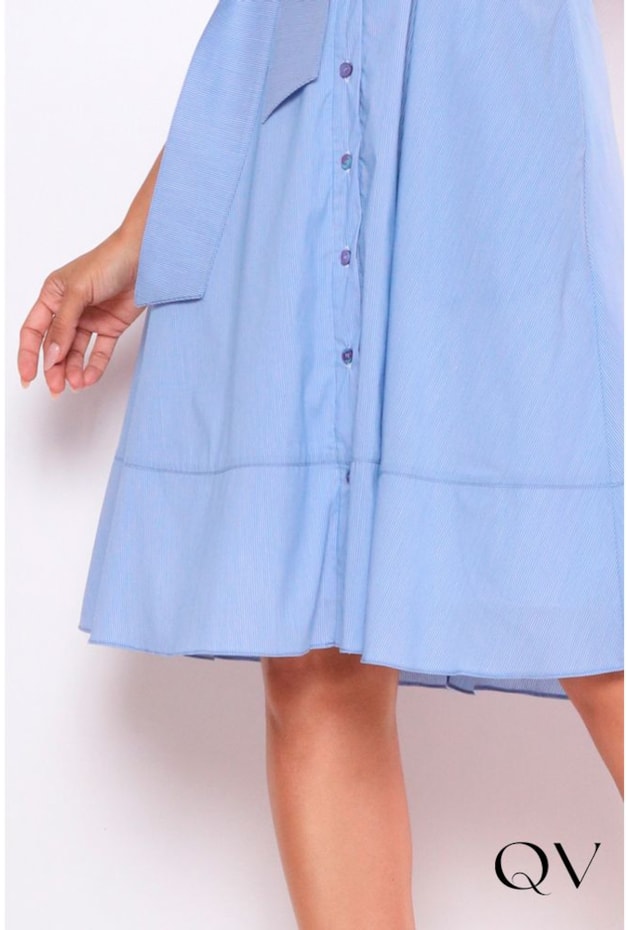 CHEMISE TRICOLINE LISTRADA AZUL - LEKAZIS CHEMISE TRICOLINE LISTRADA AZUL - LEKAZIS