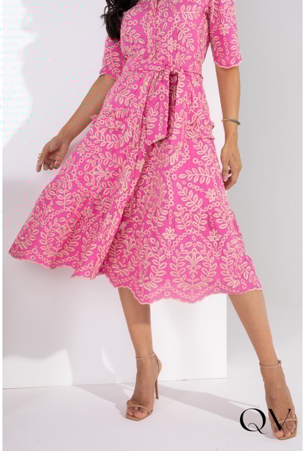 CHEMISIE EM LAISE BORDADO PINK - LEKAZIS CHEMISIE EM LAISE BORDADO PINK - LEKAZIS