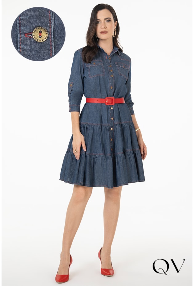 CHEMISIE GODÊ COM CINTO JEANS - VIA TOLENTINO CHEMISIE GODÊ COM CINTO JEANS - VIA TOLENTINO