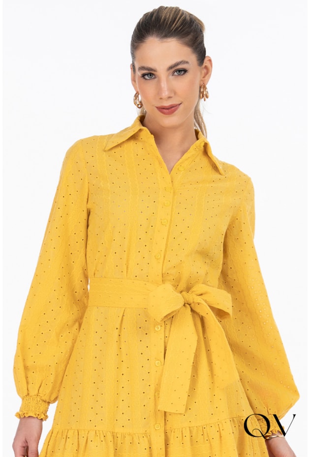 CHEMISIE LAISE BARRADO GODÊ MOSTARDA - VIA TOLENTINO CHEMISIE LAISE BARRADO GODÊ MOSTARDA - VIA TOLENTINO