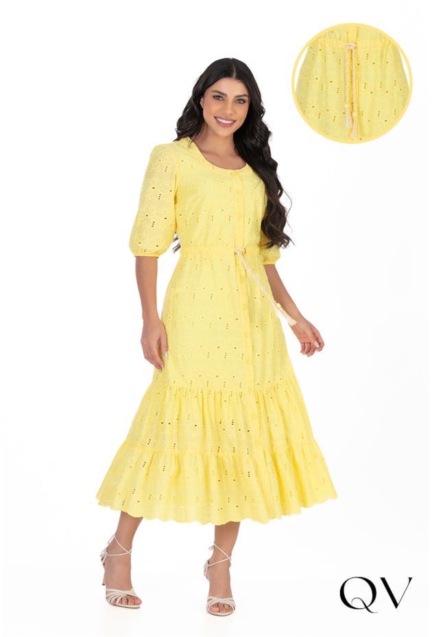 CHEMISIE LAISE COM AMARRAÇÃO AMARELO - HAPUK