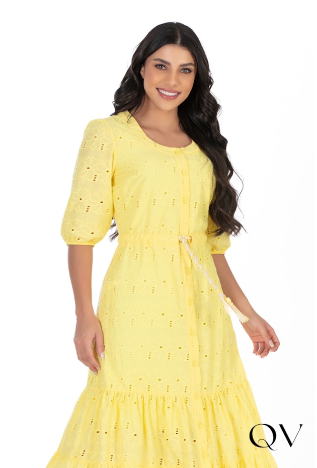CHEMISIE LAISE COM AMARRAÇÃO AMARELO - HAPUK