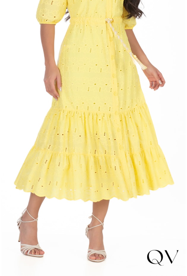 CHEMISIE LAISE COM AMARRAÇÃO AMARELO - HAPUK