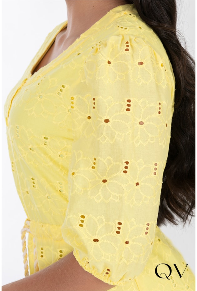 CHEMISIE LAISE COM AMARRAÇÃO AMARELO - HAPUK