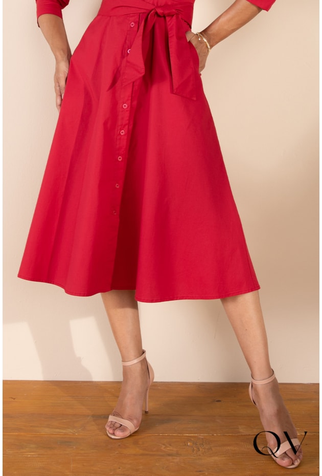 CHEMISIE TRICOLINE COM BOLSOS VERMELHO - LEKAZIS CHEMISIE TRICOLINE COM BOLSOS VERMELHO - LEKAZIS