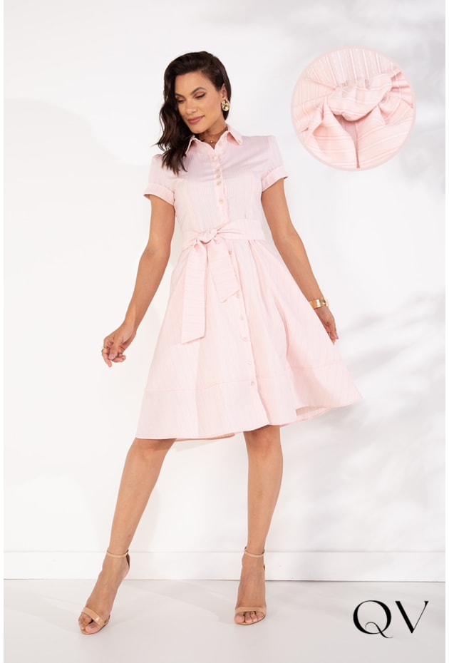 CHEMISIE TRICOLINE LISTRADA ROSA - LEKAZIS CHEMISIE TRICOLINE LISTRADA ROSA - LEKAZIS