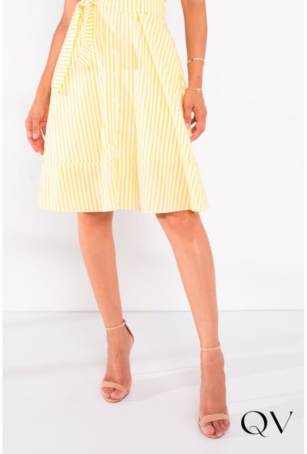 CHEMISIE TRICOLINE LISTRADO AMARELO - LEKAZIS CHEMISIE TRICOLINE LISTRADO AMARELO - LEKAZIS