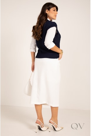 COLETE EM TRICOT MARINHO - LEKAZIS