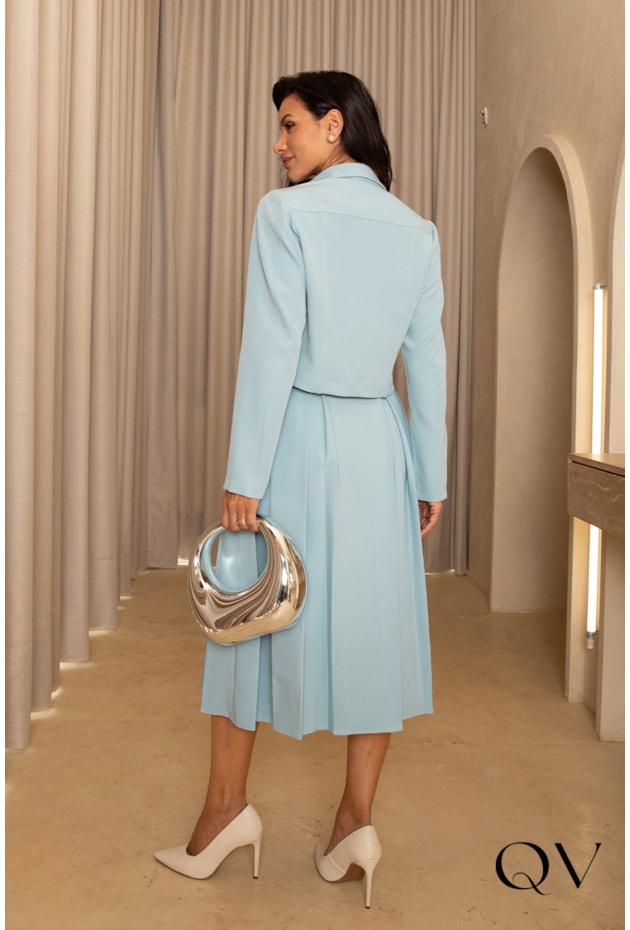 CONJUNTO ALFAIATARIA GODÊ AZUL - JANY PIM CONJUNTO ALFAIATARIA GODÊ AZUL - JANY PIM