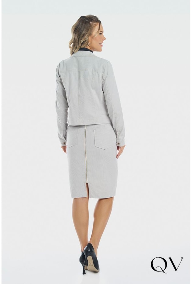 CONJUNTO ALGODÃO STRETCH CREME - VIA TOLENTINO CONJUNTO ALGODÃO STRETCH CREME - VIA TOLENTINO