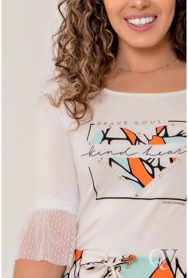 CONJUNTO ANIMAL PRINT LARANJA - PURO SHARMY CONJUNTO ANIMAL PRINT LARANJA - PURO SHARMY