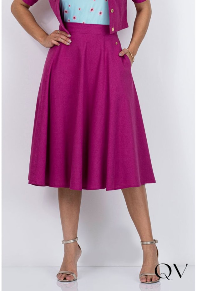 CONJUNTO CASAQUETO MIDI GODÊ FÚCSIA - VIA TOLENTINO CONJUNTO CASAQUETO MIDI GODÊ FÚCSIA - VIA TOLENTINO