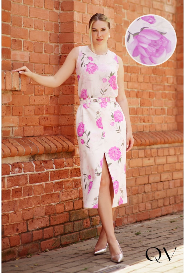 CONJUNTO CHIFFON FLORAL - LUZIA FAZZOLLI  CONJUNTO CHIFFON FLORAL - LUZIA FAZZOLLI