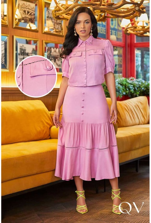 CONJUNTO COM ENTREMEIOS LILÁS - JANY PIM CONJUNTO COM ENTREMEIOS LILÁS - JANY PIM