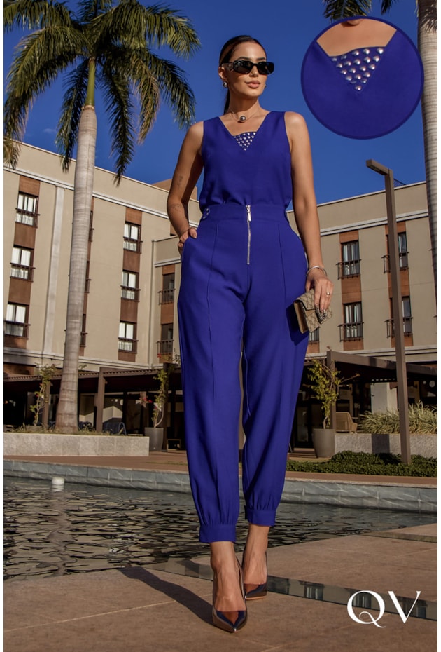 CONJUNTO COMFY EM ALFAIATARIA AZUL - LUZIA FAZZOLLI CONJUNTO COMFY EM ALFAIATARIA AZUL - LUZIA FAZZOLLI