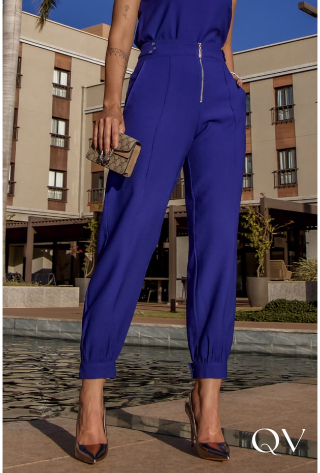 CONJUNTO COMFY EM ALFAIATARIA AZUL - LUZIA FAZZOLLI CONJUNTO COMFY EM ALFAIATARIA AZUL - LUZIA FAZZOLLI