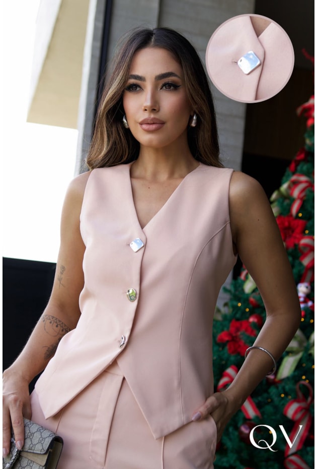 CONJUNTO CREPE ALFAIATARIA SALMÃO - LUZIA FAZZOLLI CONJUNTO CREPE ALFAIATARIA SALMÃO - LUZIA FAZZOLLI