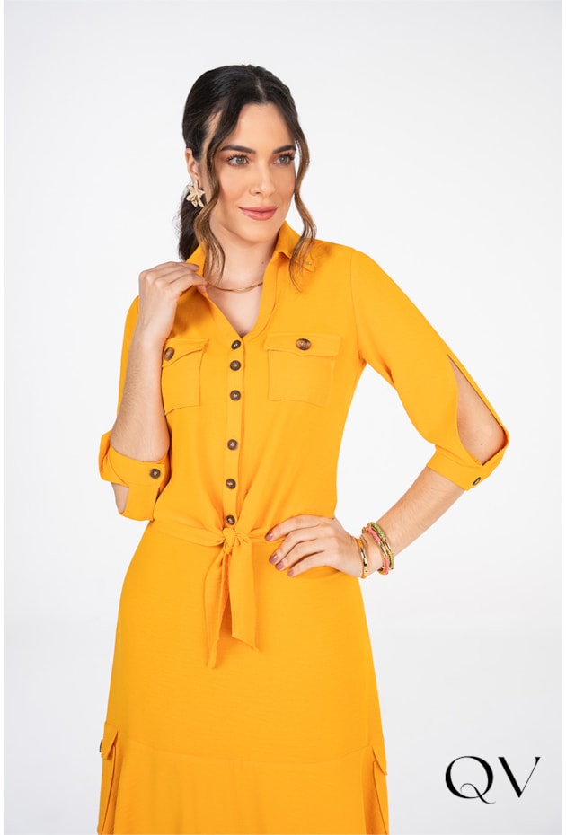 CONJUNTO CREPE GODÊ AMARELO - VIA TOLENTINO CONJUNTO CREPE GODÊ AMARELO - VIA TOLENTINO