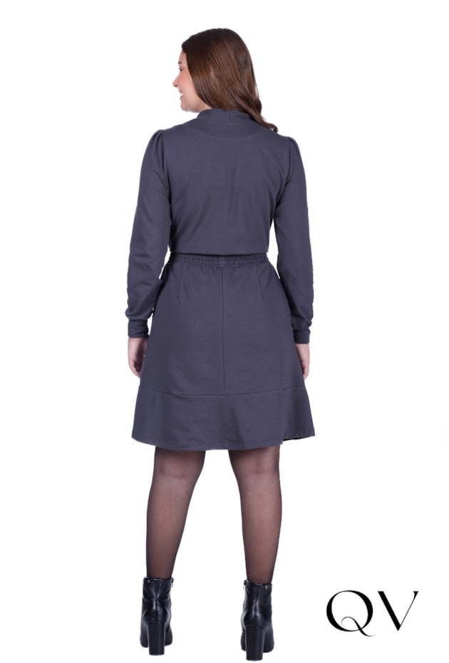 CONJUNTO CURTO EM MOLECOTTON CINZA - HAPUK