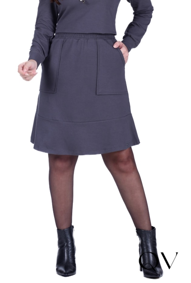 CONJUNTO CURTO EM MOLECOTTON CINZA - HAPUK