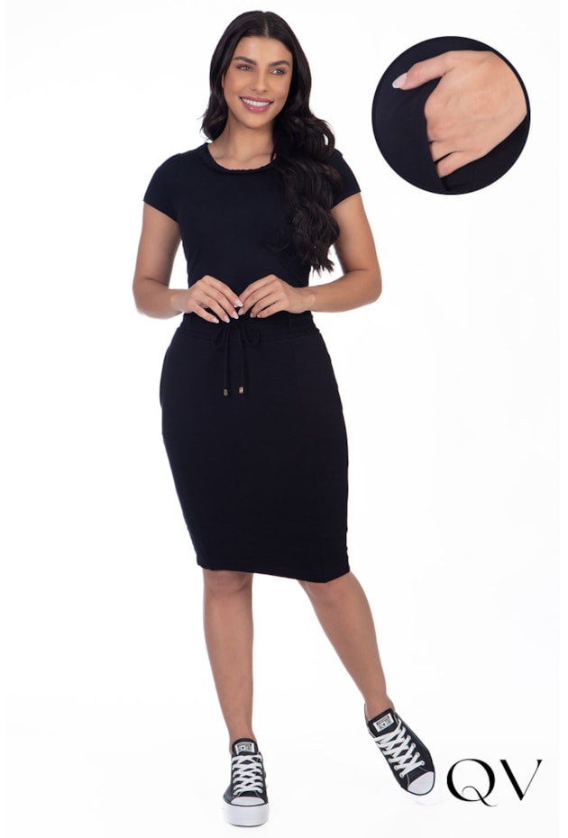 CONJUNTO CURTO MOLETINHO PRETO - HAPUK