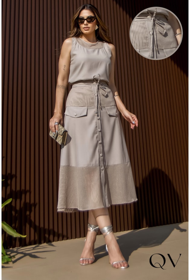 CONJUNTO EM ALFAIATARIA FENDI - LUZIA FAZZOLLI CONJUNTO EM ALFAIATARIA FENDI - LUZIA FAZZOLLI